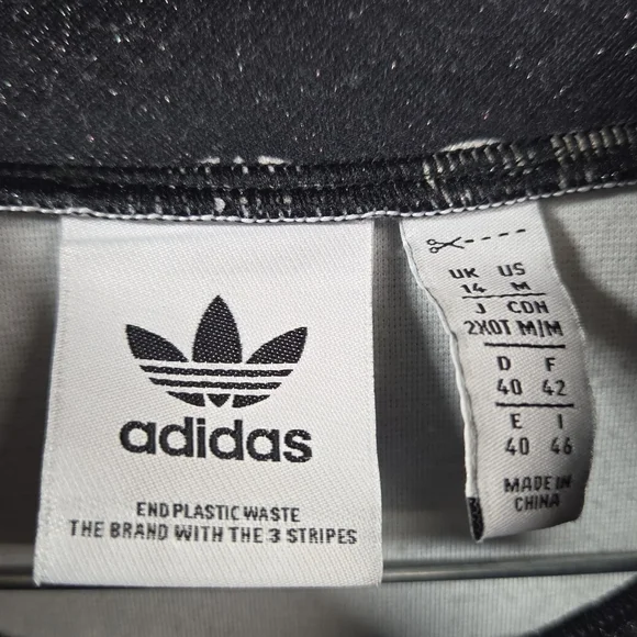 Adidas Long Sleeve Black Dress with Logo Pattern - Picture 3 of 7